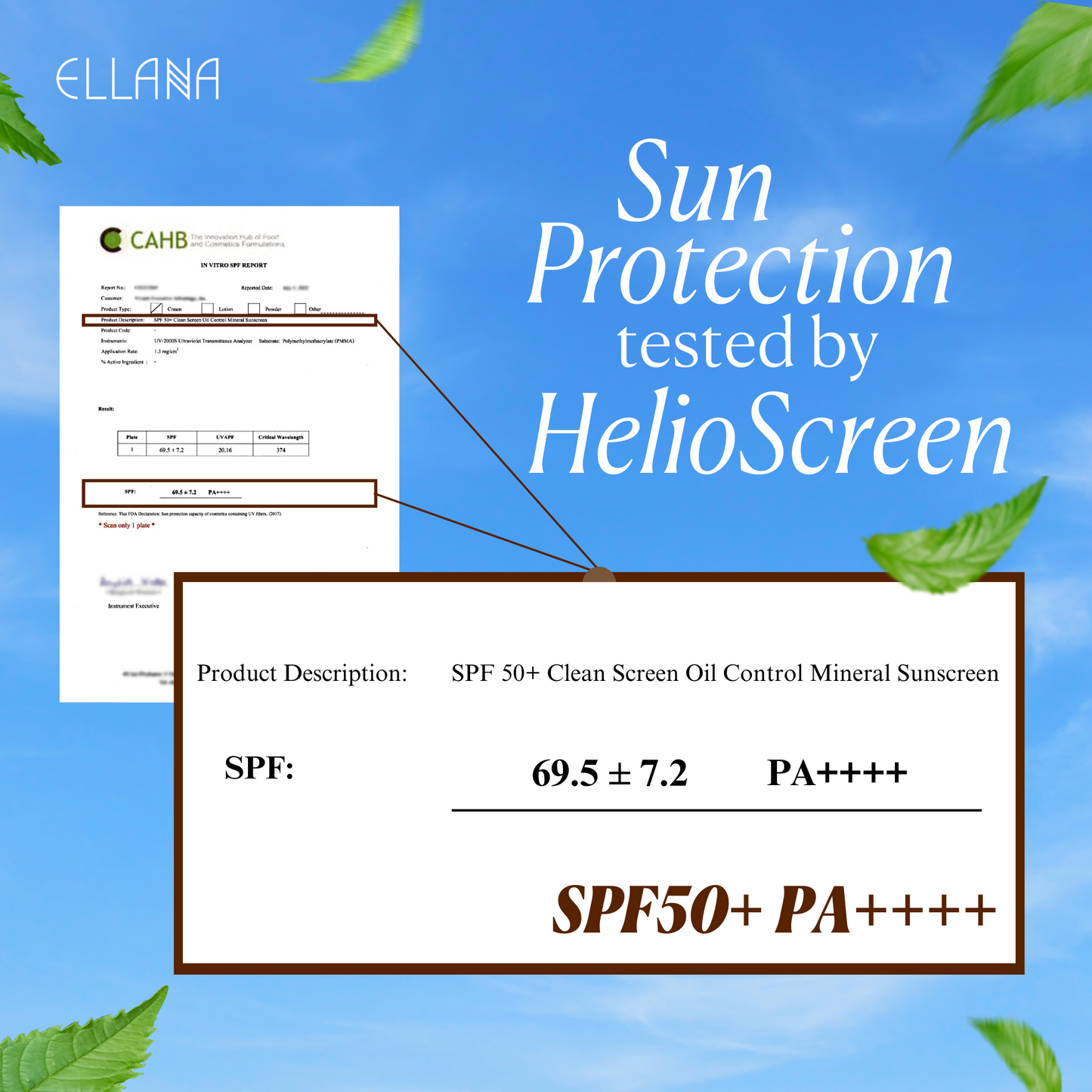 Clean Screen SPF 50+ PA++++ Oil Control Mineral Sunscreen