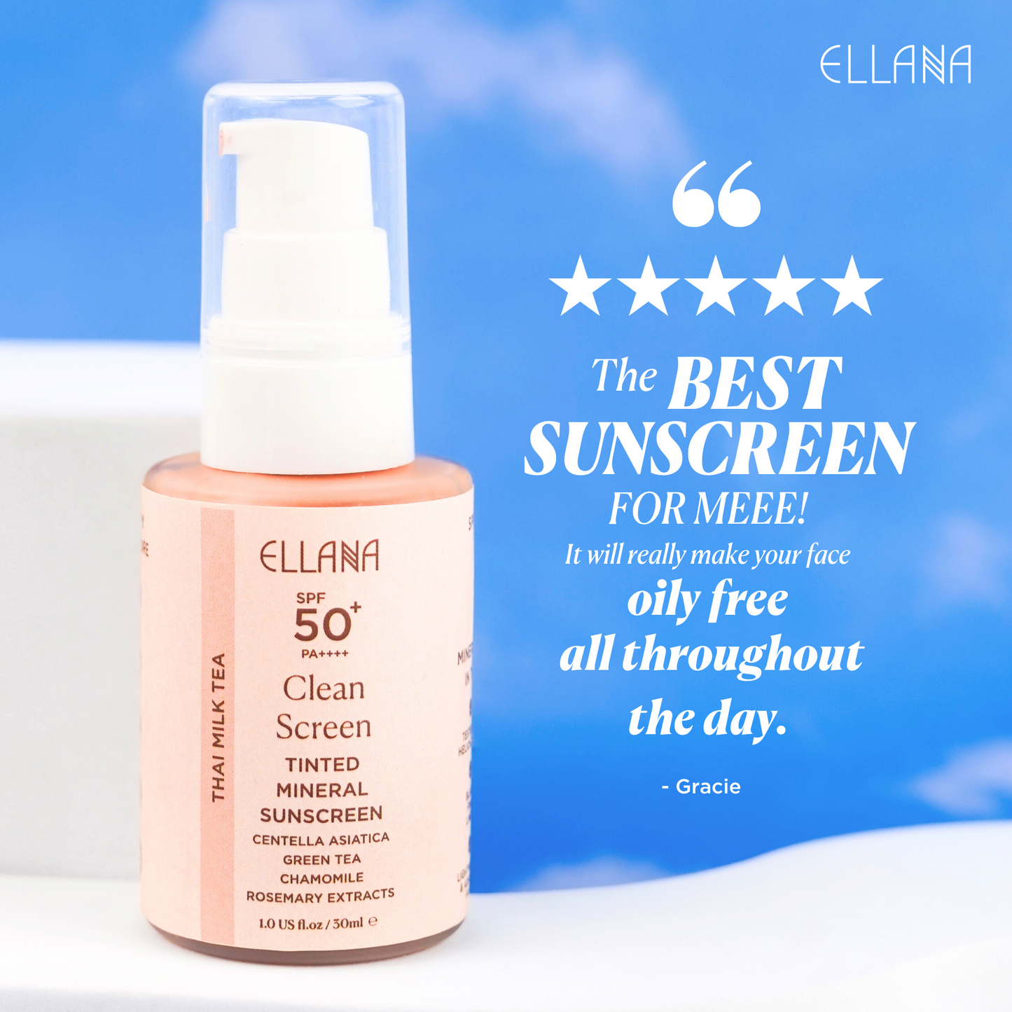 Clean Screen SPF 50+ PA++++ Oil Control Mineral Sunscreen