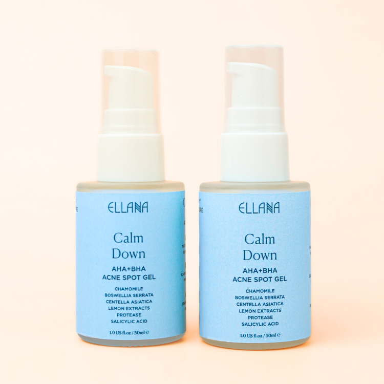 Calm Down AHA+BHA Acne Spot Gel & Exfoliating Skin Serum