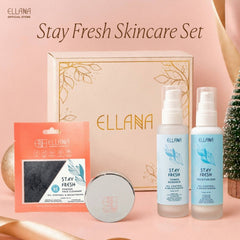 Stay Fresh Skincare Set of 3: Powder Cleanser, Jar, Toner, Moisturizer