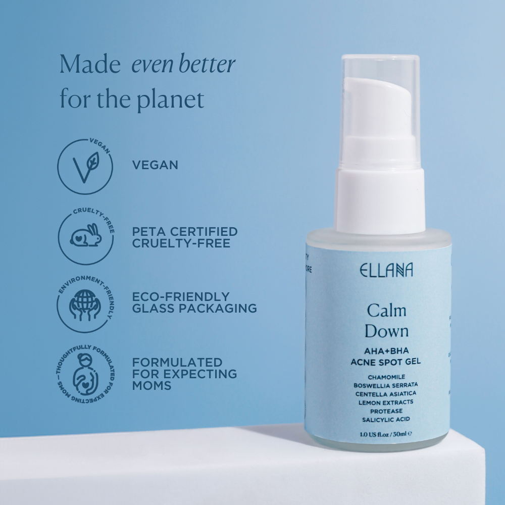 Calm Down AHA+BHA Acne Spot Gel & Exfoliating Skin Serum