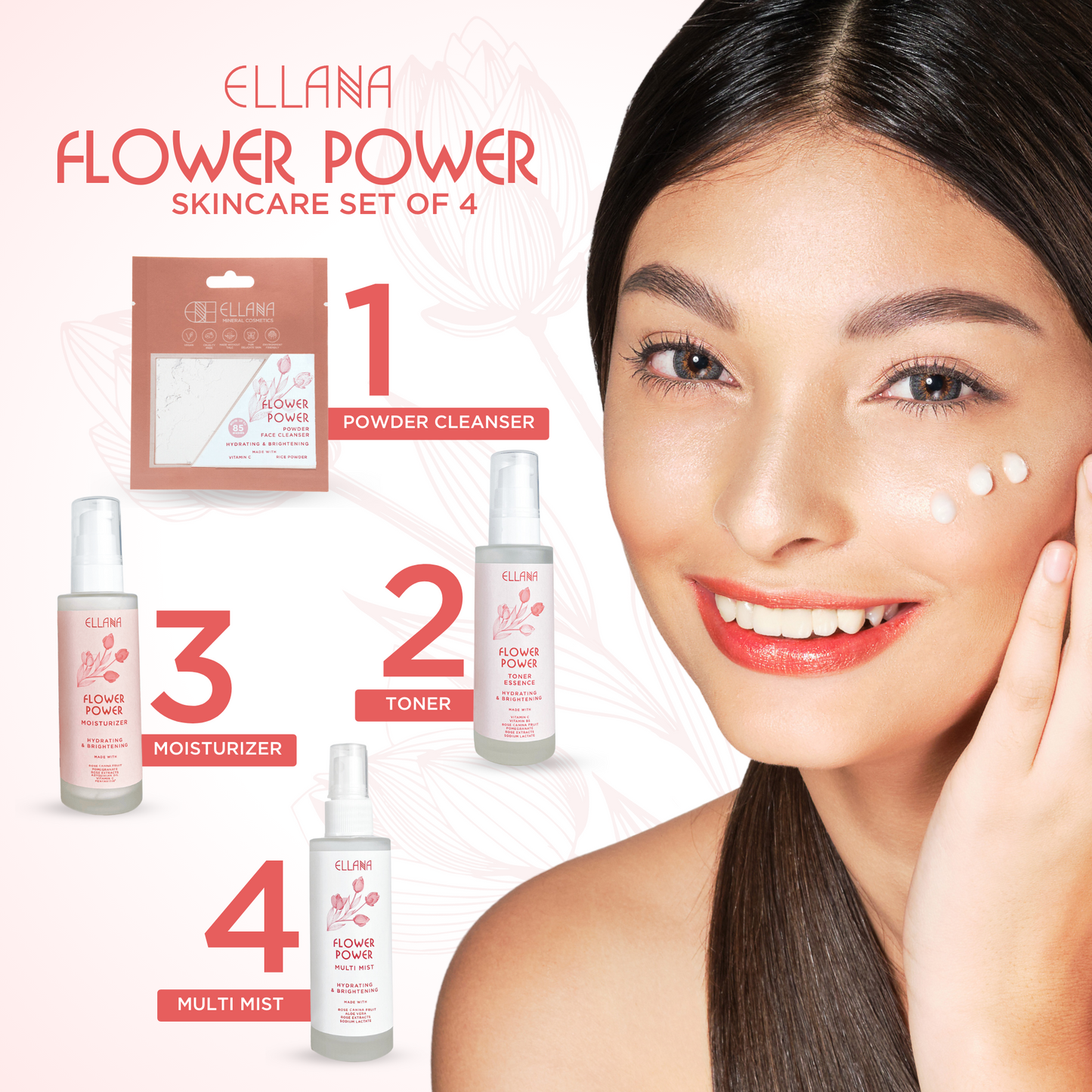 Flower Power Powder Face Cleanser Refill 2 pcs | Hydrates And Brightens