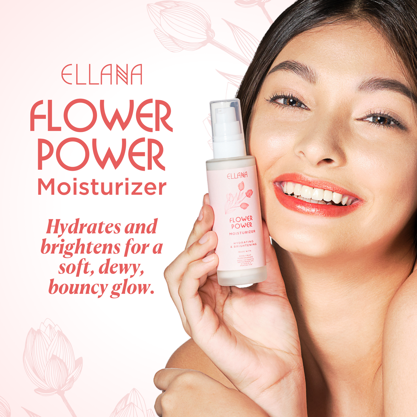 Flower Power Skincare Set of 3: Powder Cleanser, Jar, Toner, Moisturizer