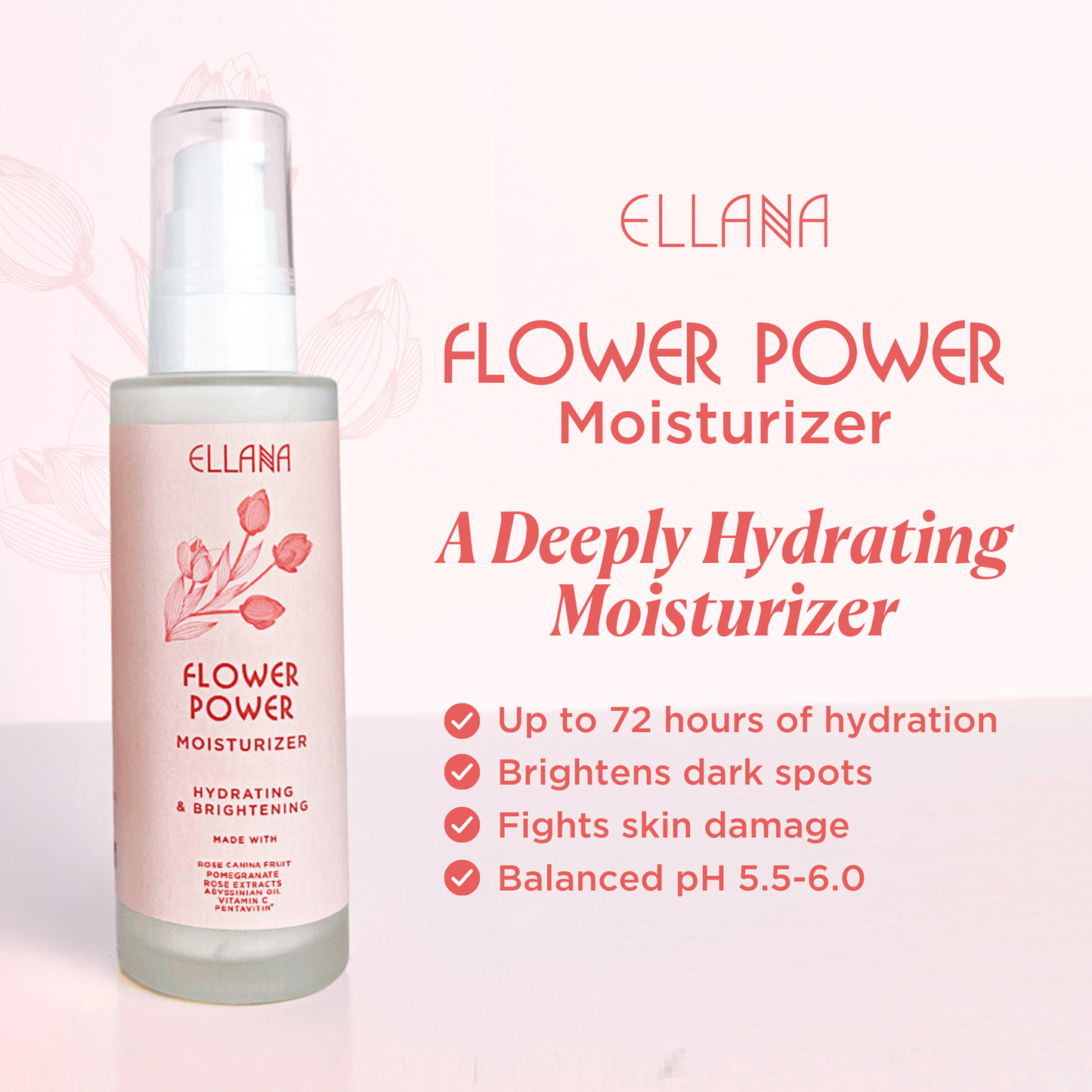 Flower Power Moisturizer | Hydrates and Brightens