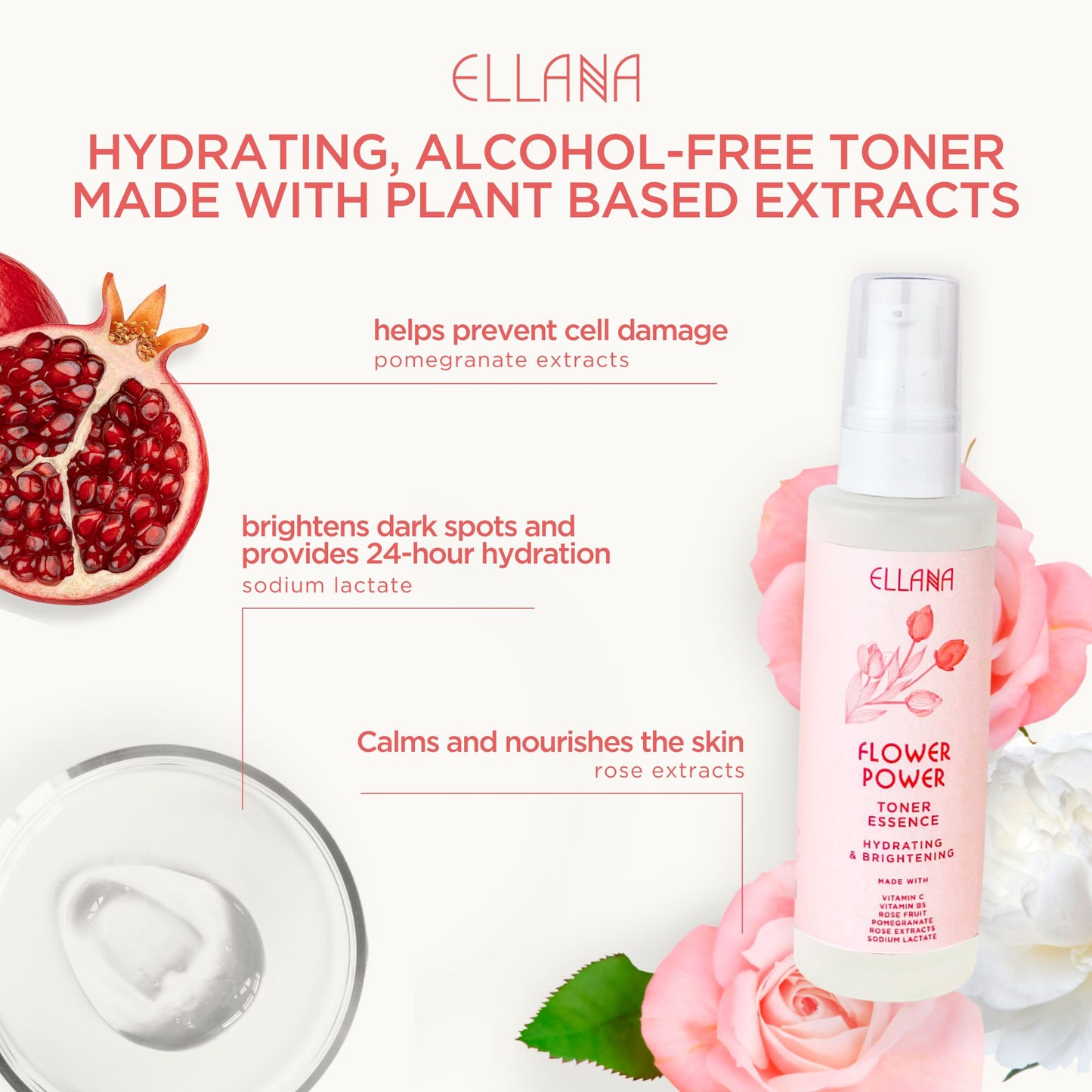 Flower Power Toner Essence | Hydrates and Brightens