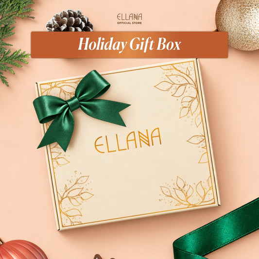 Holiday Gift Box - A Festive Touch with Green Ribbon (Empty Box Only)