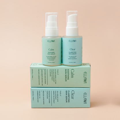 Serum Duo: Clear Clarifying Skin Serum x Calm Soothing Skin Serum