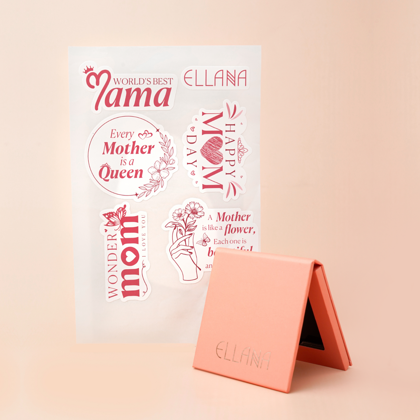 Peach Refillable Magnetic Makeup Palette