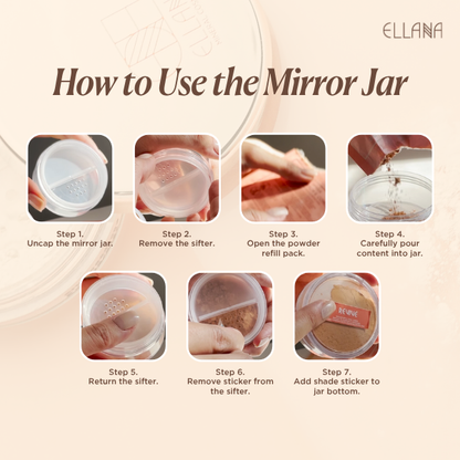 Refillable Mirror Jar