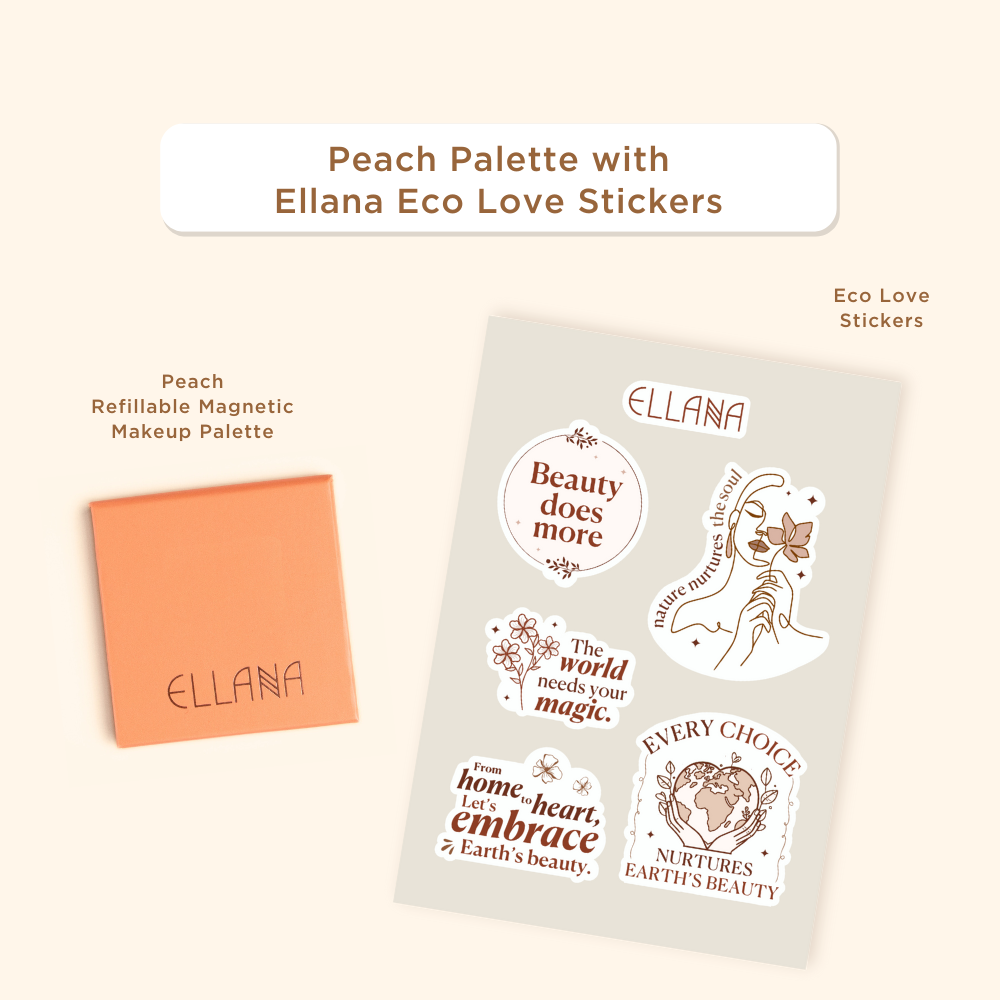 Peach Refillable Magnetic Makeup Palette