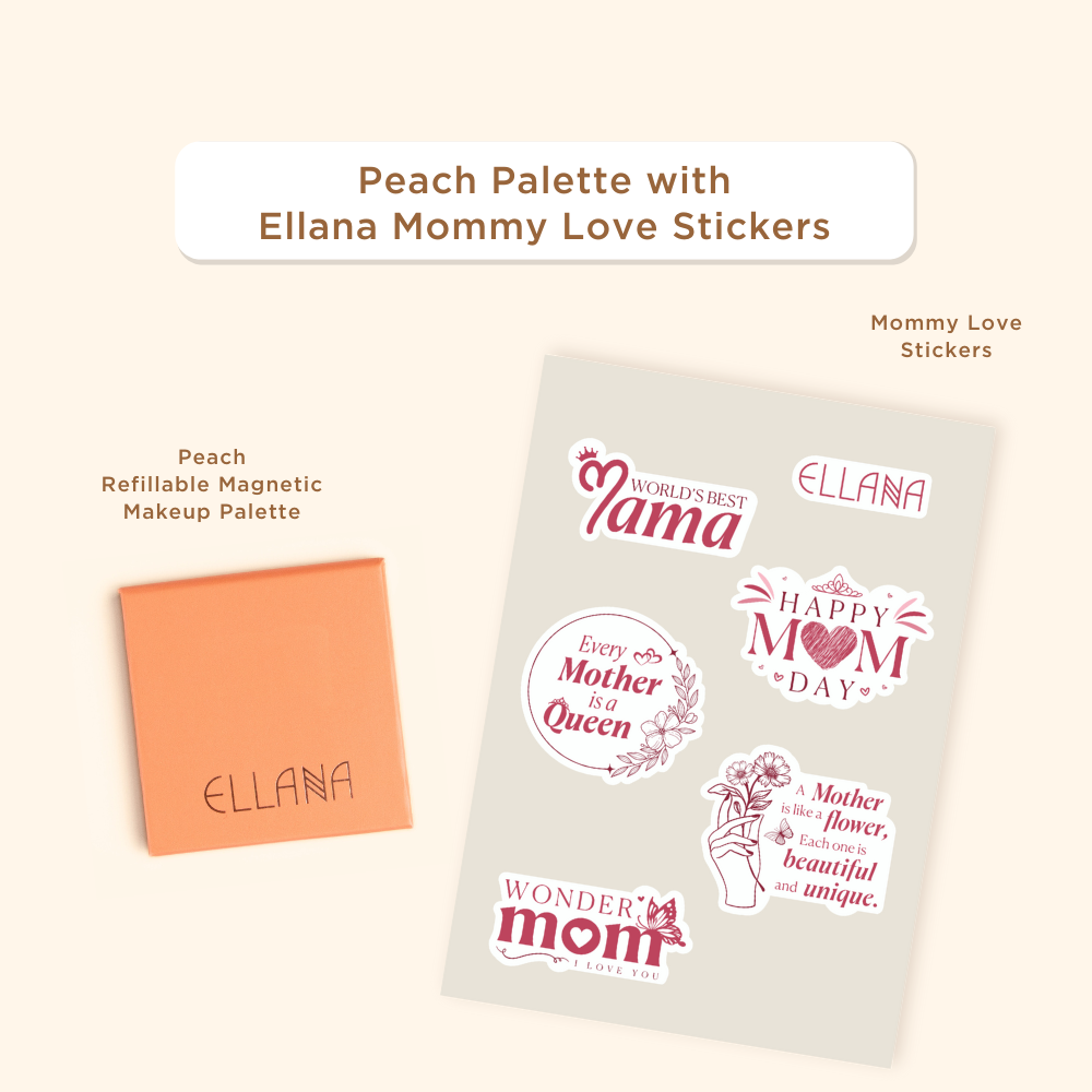 Peach Refillable Magnetic Makeup Palette