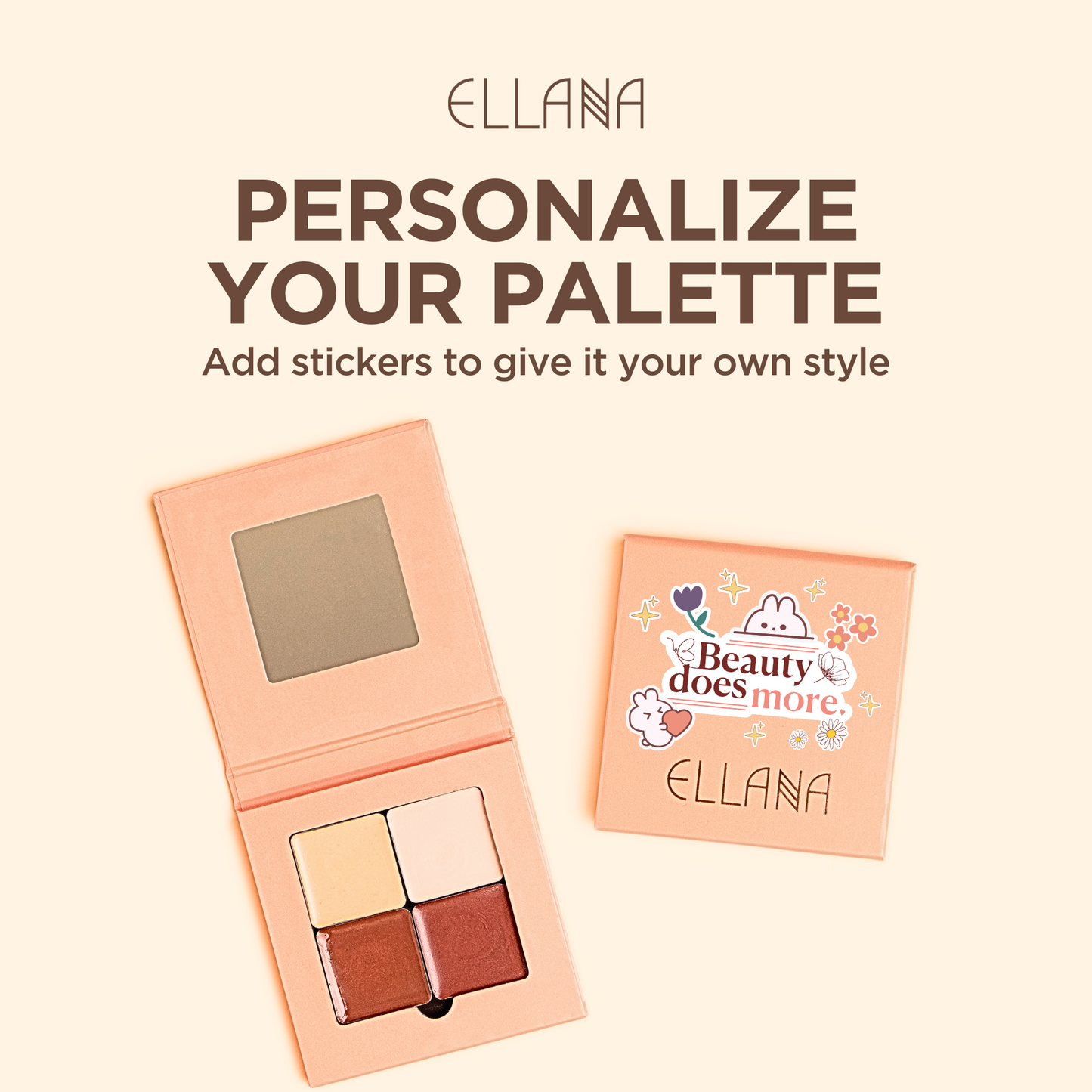 Ellana Sticker Labels for Makeup Palettes