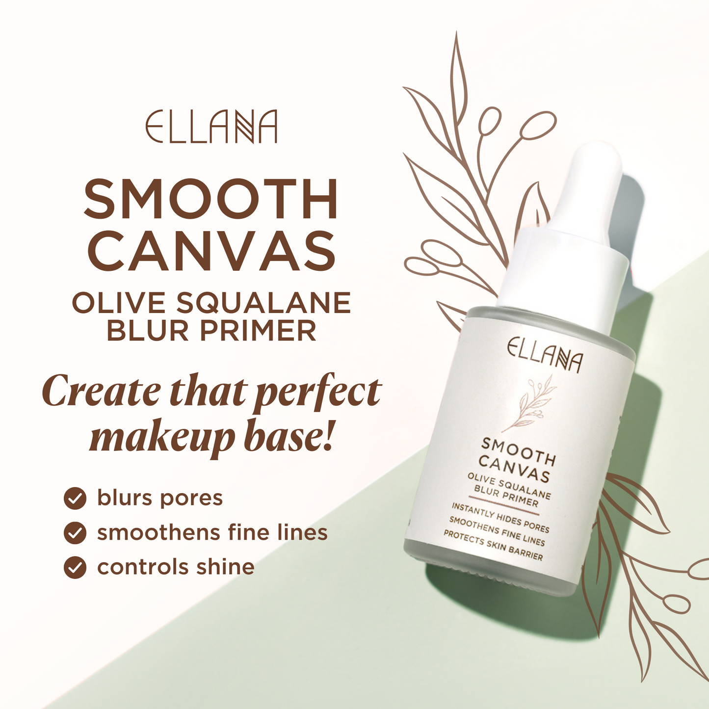 Smooth Canvas Olive Squalane Blur Primer