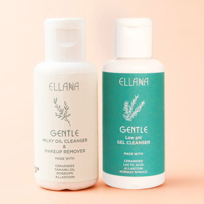 Double Cleanse Set Mini: Gel Face Cleanser, Oil Cleanser
