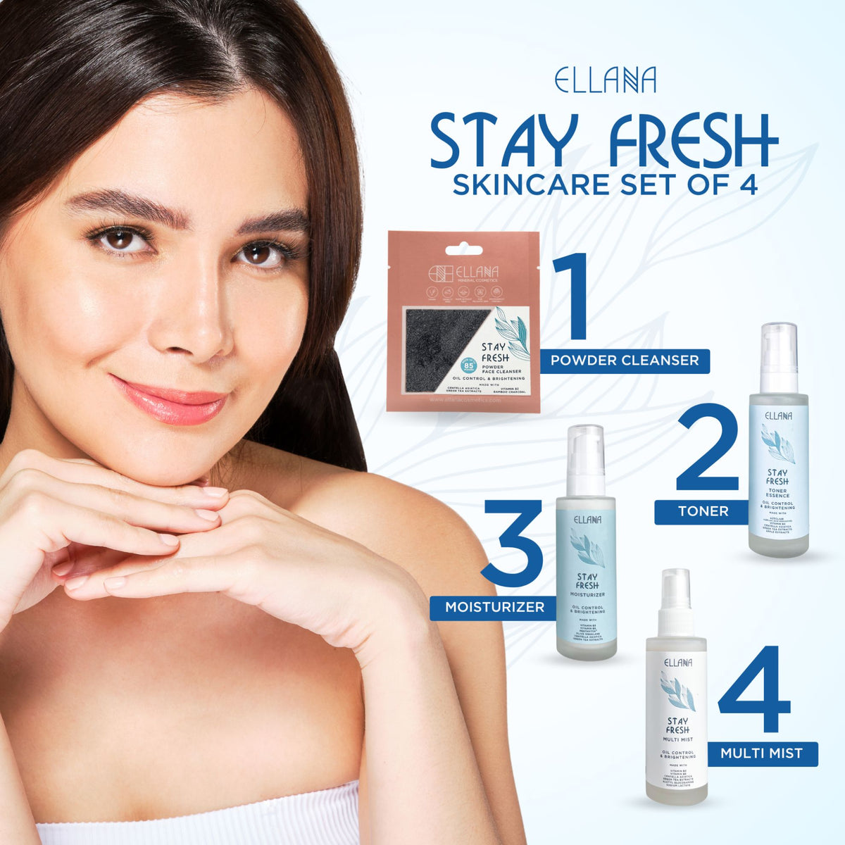 Fresh Glow Control Duo: Glass Skin Glow Serum Luminizer + Stay Fresh M -  Ellana Cosmetics