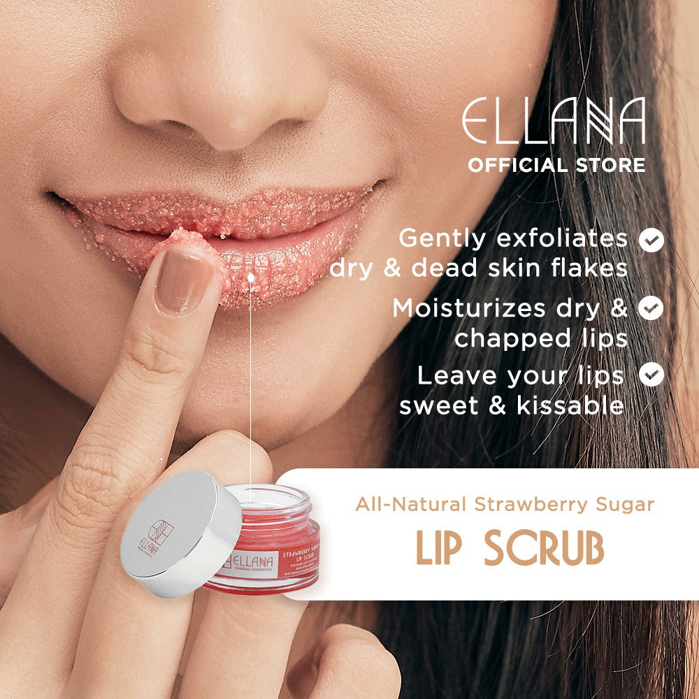 Edible Sugar Lip Scrub - Strawberry Vanilla