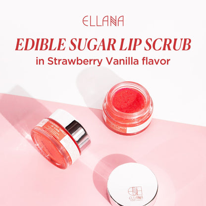 Edible Sugar Lip Scrub - Strawberry Vanilla