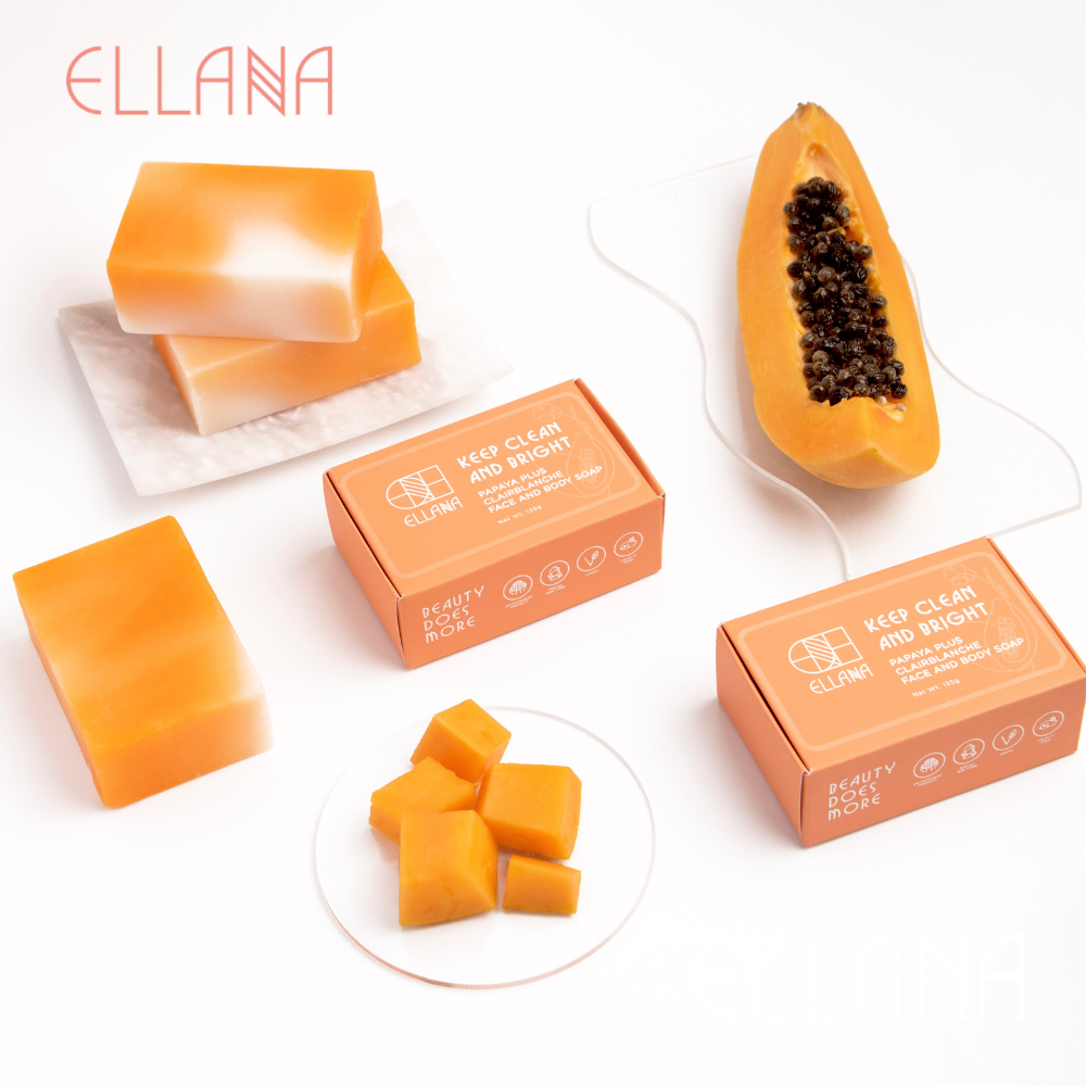 Keep Clean and Bright Face and Body Papaya + Clairblanche Soap